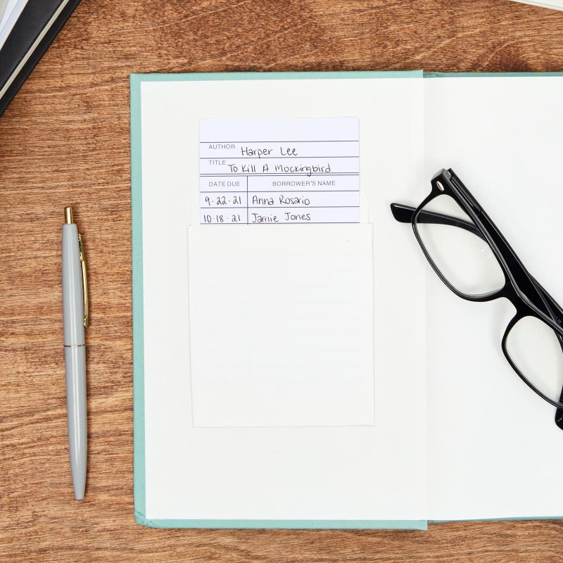 Sustainable Greetings Library Checkout Cards, Due Date Note Cards for Record Keeping (3x5 in, 250 Pack) - Image 2